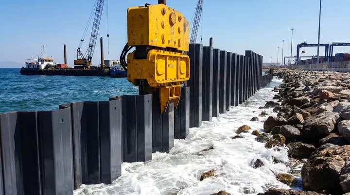 Çanakkale Palplanş: liman ve rıhtım hattında palplanş perde